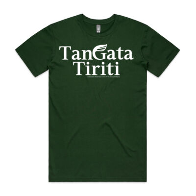 TanGata Tiriti Greens t-shirt Thumbnail