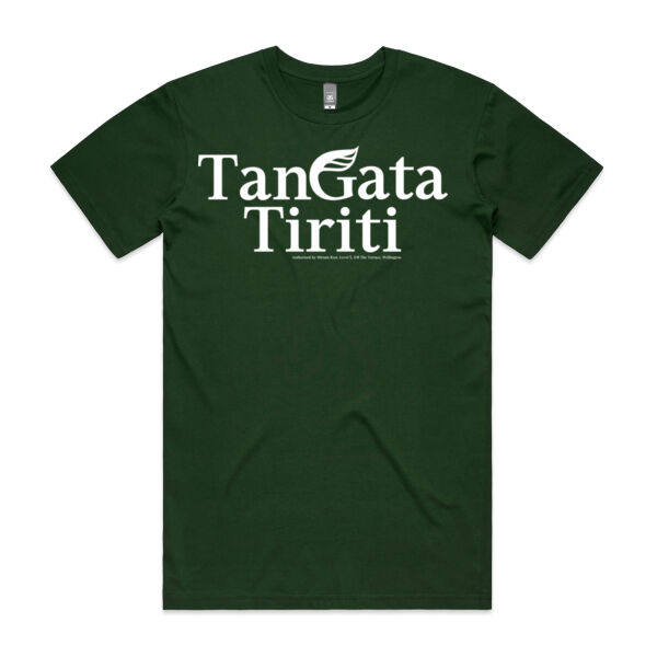 TanGata Tiriti Greens t-shirt Thumbnail